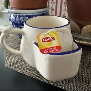Tea Mug with Tea Bag Holder